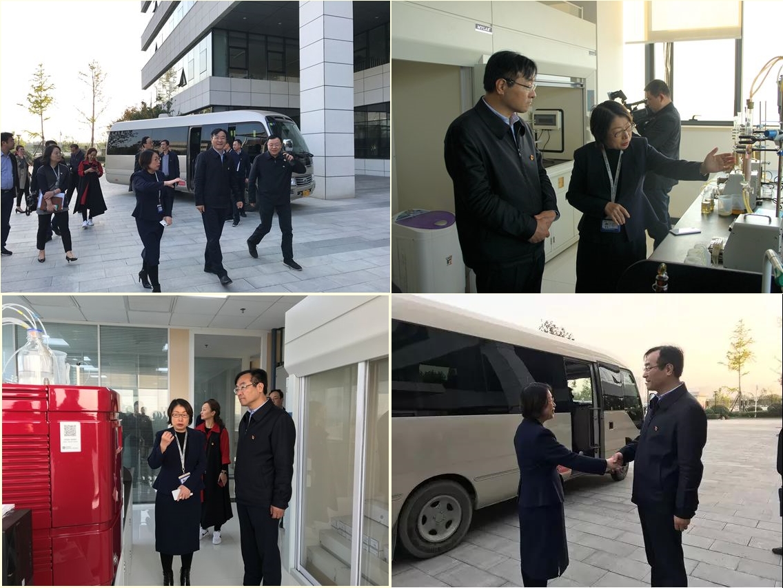 高新区党工委书记钟洪江一行光临Z6尊龙科技调研